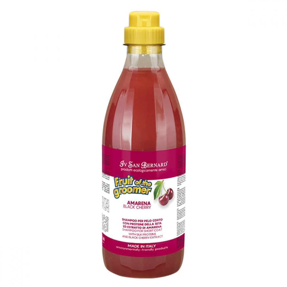 Iv San Bernard Black Cherry & Silk Proteins – Shampoo for short coats, 500 ml