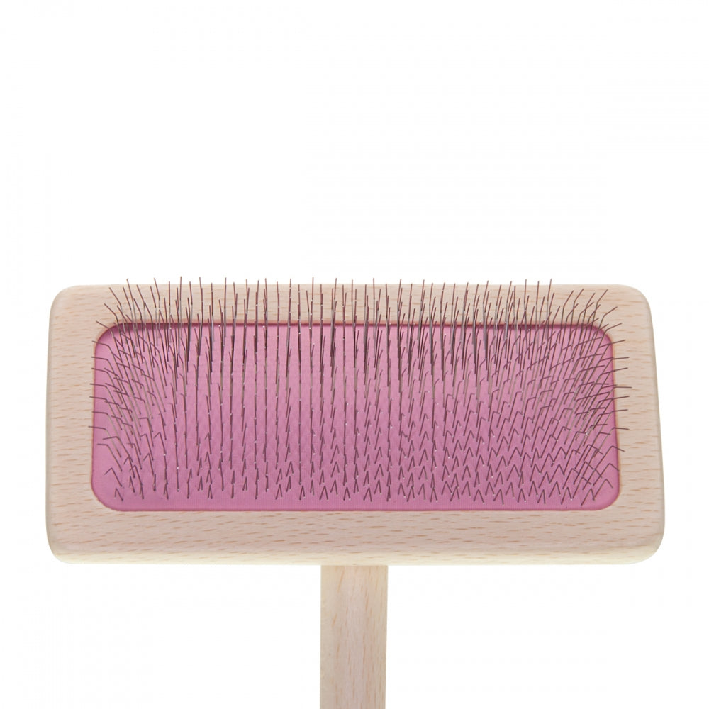 Slicker brush for animals with medium-length pins – Groom Soul Natural Series Soft Pins