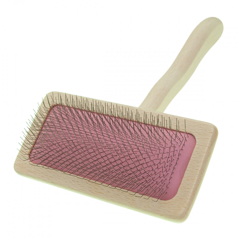 Slicker brush for animals with medium-length pins – Groom Soul Natural Series Soft Pins