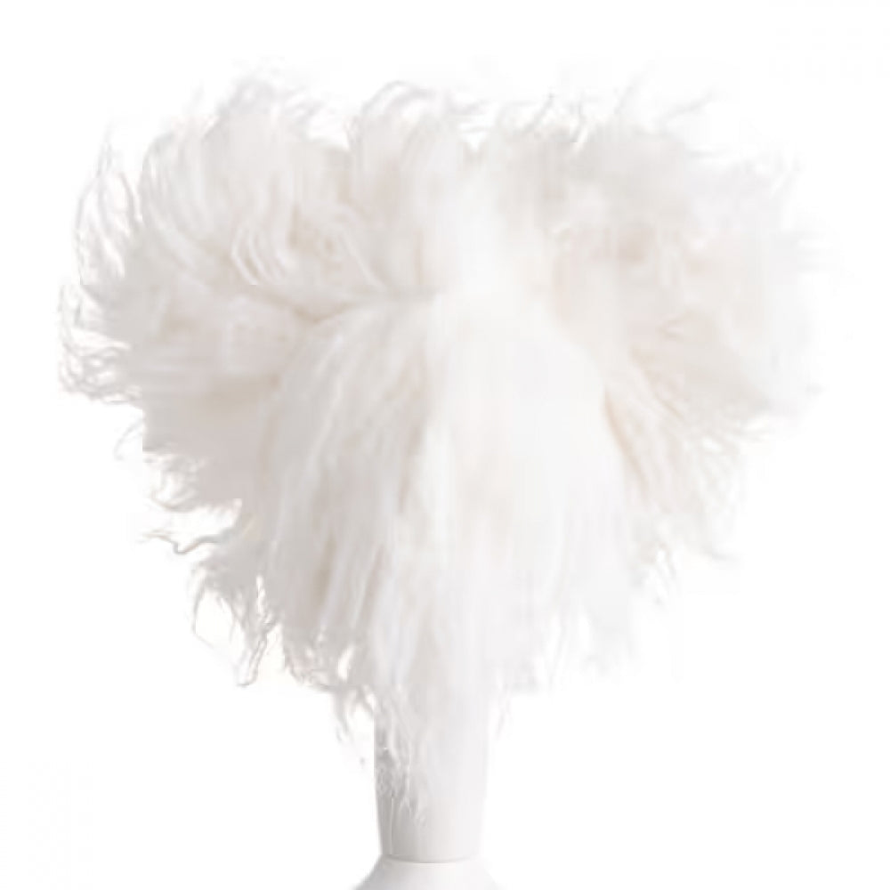 Teddy head fur, white – ears up
