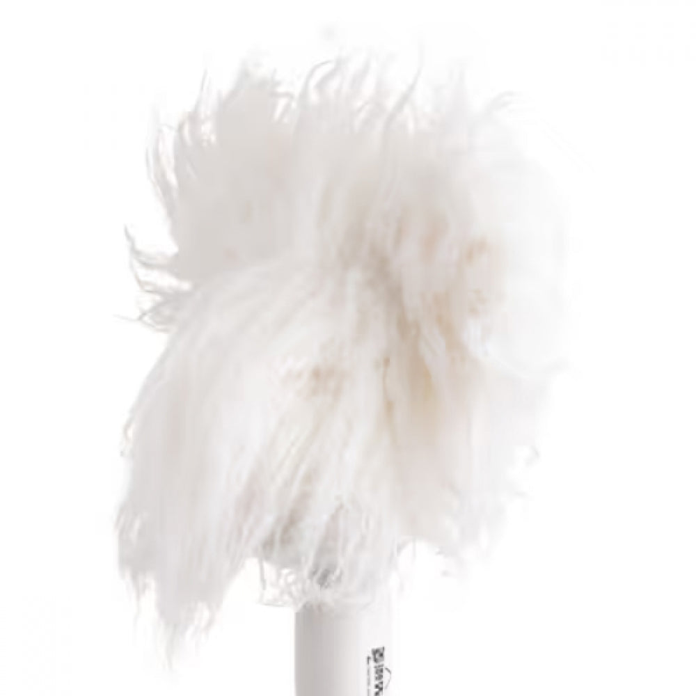 Teddy head fur, white – ears up
