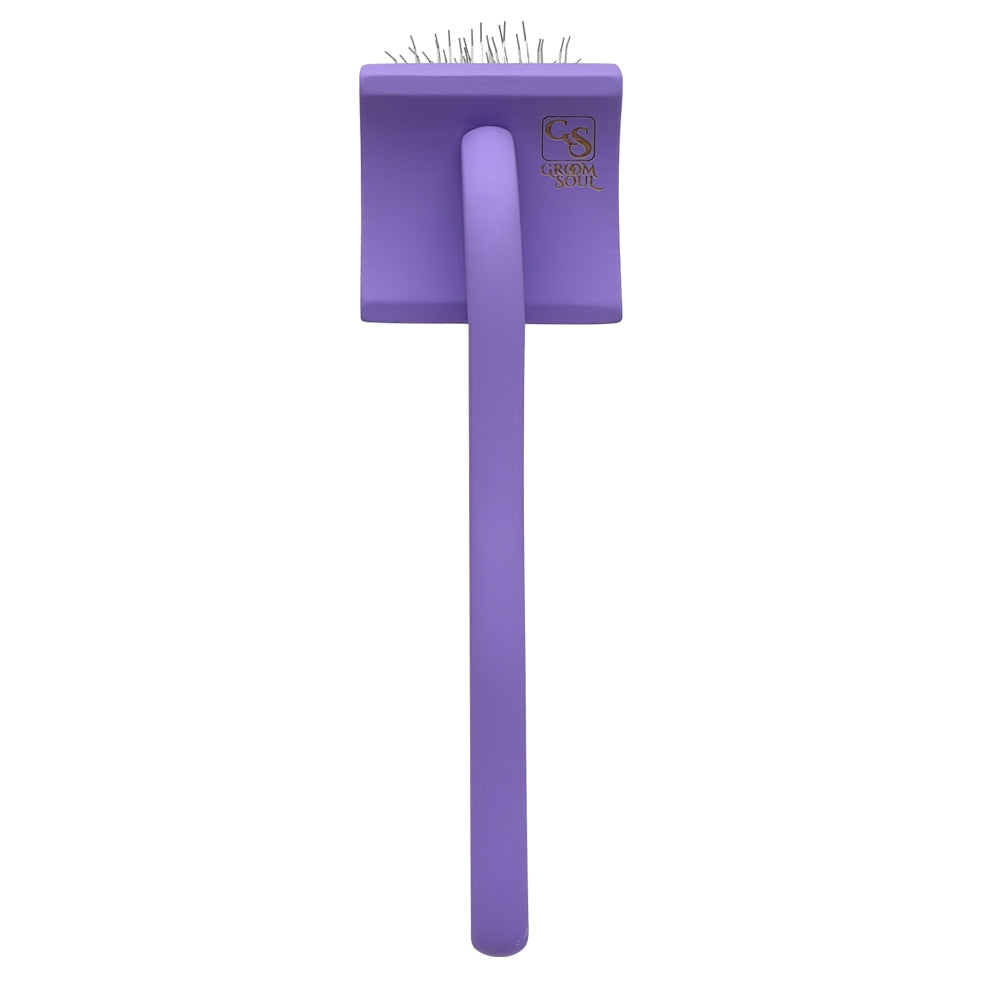 Slicker brush for animals with long pins, Groom Soul Violet Series, size S