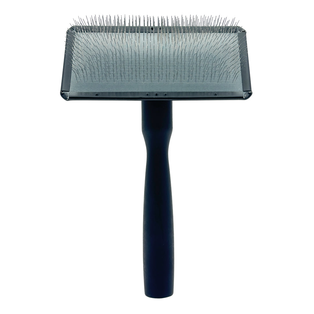 Щетка-пуходерка для животных со средней длиной зубцов Groom Soul Basic Series Frosted Titanium