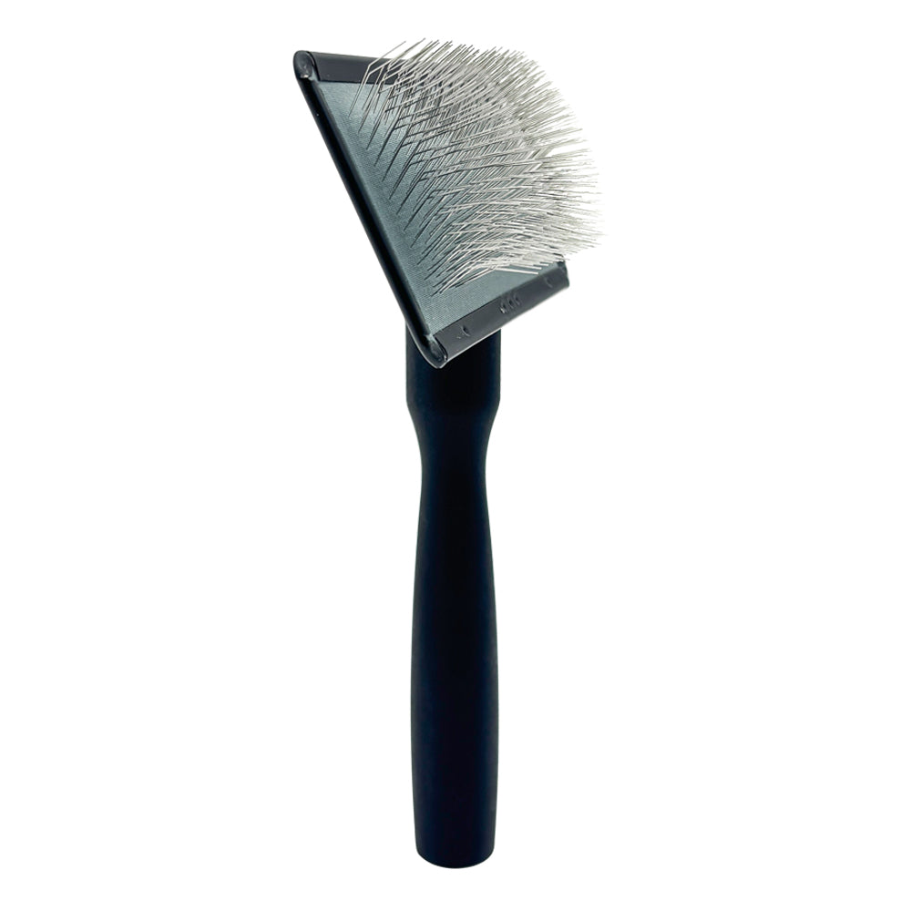 Щетка-пуходерка для животных со средней длиной зубцов Groom Soul Basic Series Frosted Titanium